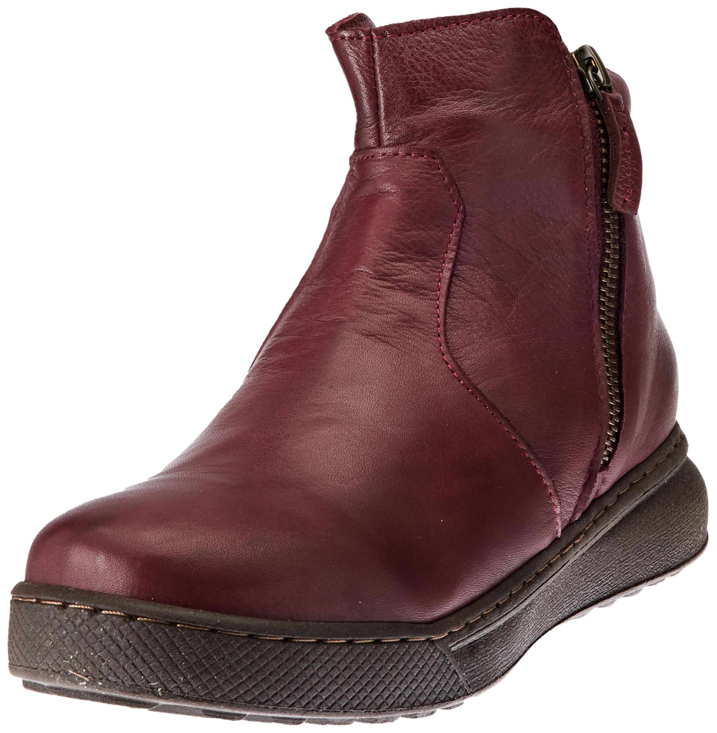 Andrea Conti Women's Boots Fashion, Burgundy, 4.5 UK