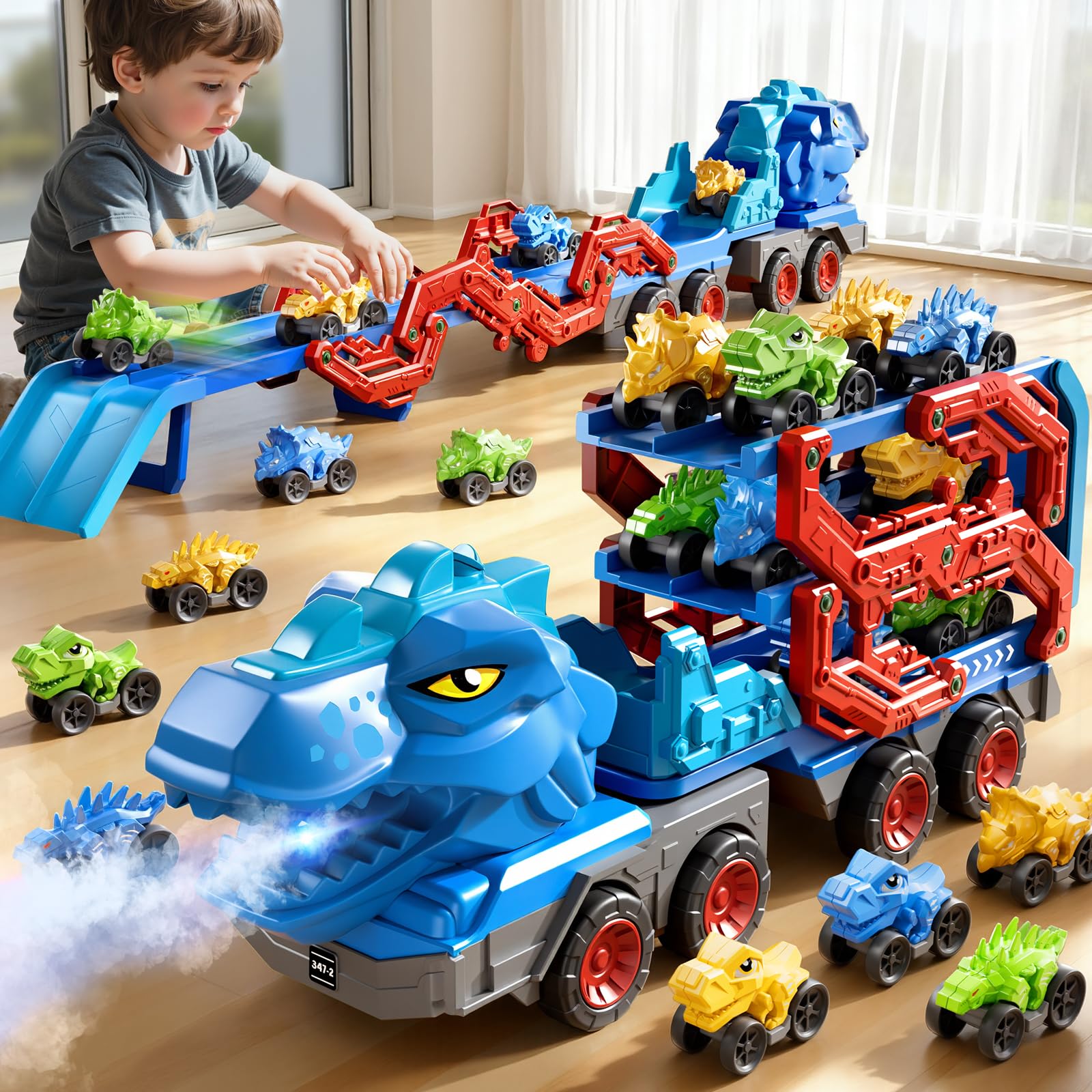 Amazon.com: PEADUCK Toddler Car Truck Toys for Kids Ages 3-5, 10
