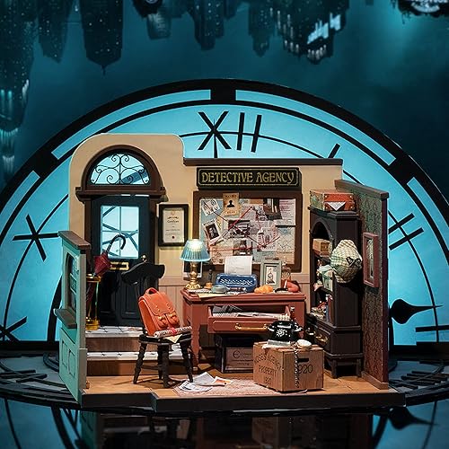 Miniatura 5 de Rolife Kit de casa en miniatura para bricolaje, casa mágica, kit de casa pequeña para adultos, kit de fabricación de mini casa con muebles (Kiki's