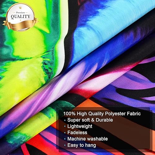 Miniatura 5 de Uspring Tapiz de ojos trippy, tapiz hippie con mandala, misterioso, abstracto, tapiz de pared, tapiz estético grande para colgar en la pared, tapiz