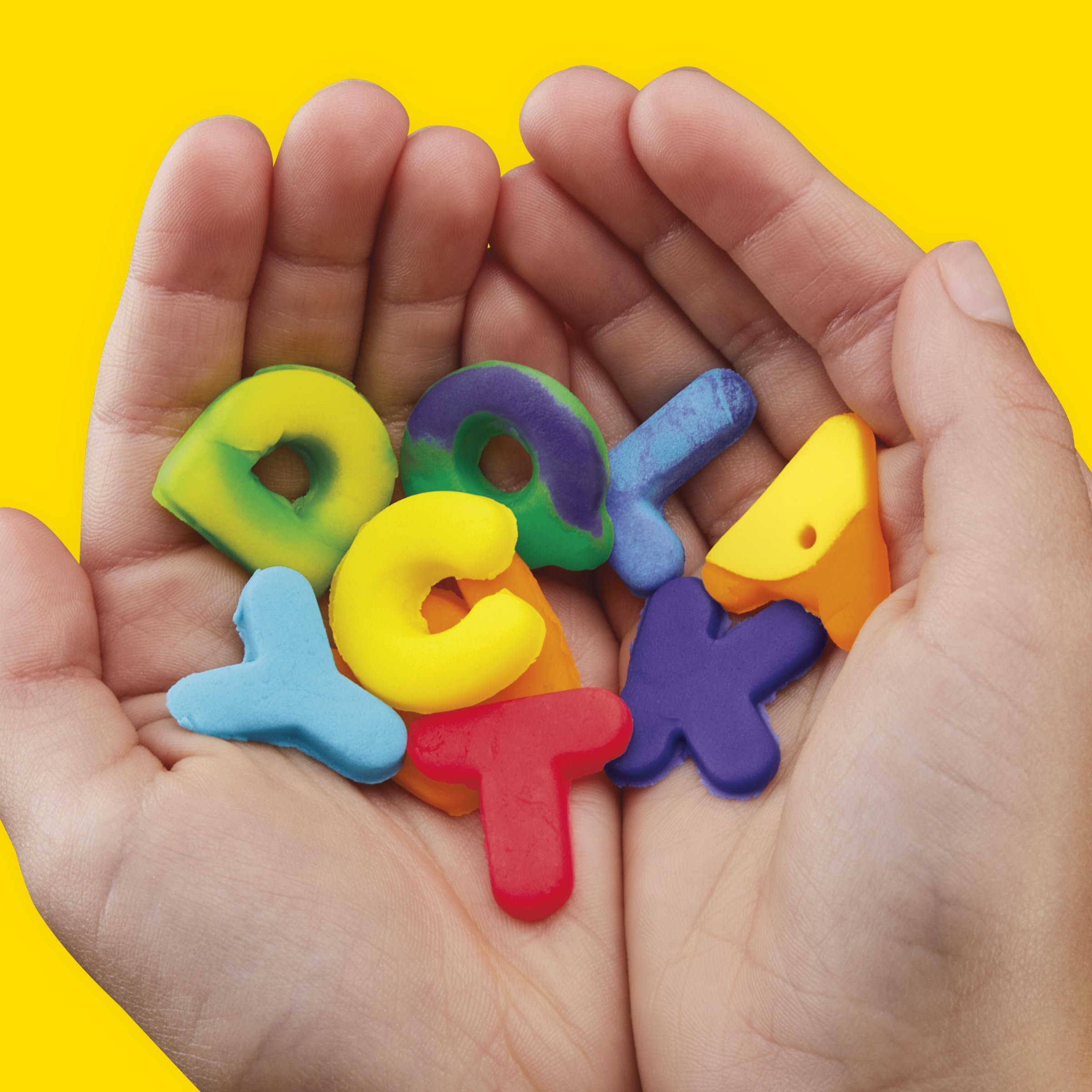 Play-Doh Fundamentals Letter Stamper Set con 6 colores no tóxicos