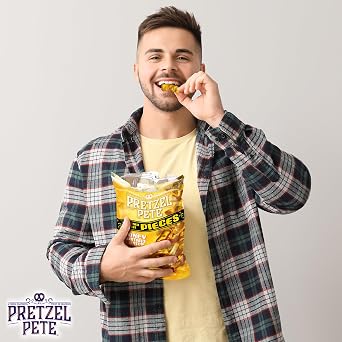 Pretzel Pete Gourmet Pretzel Variety Pack - Smokey Bacon Cheddar, Cinnamon Brown Sugar, Honey Mustard & Onion, Jalapeno - 160g Each