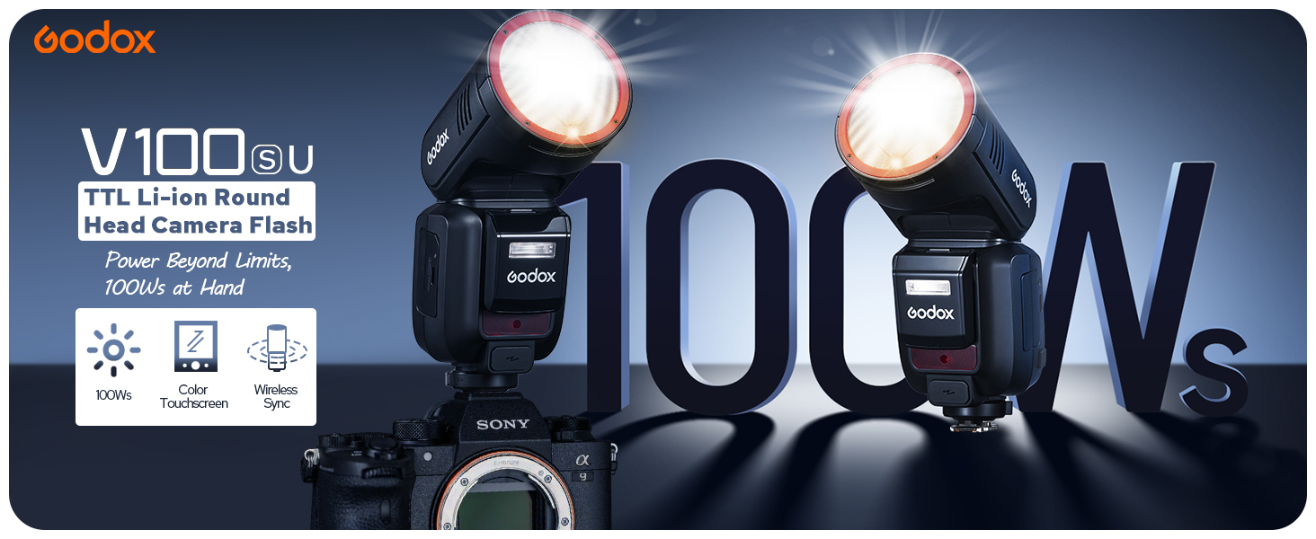 Amazon.com : Godox V100 V100-S USA Version Flash for Sony, 100Ws