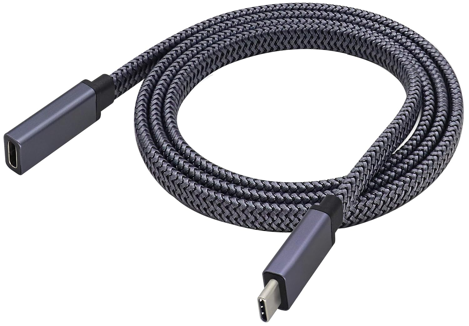 Удлинительный кабель Type-C 3.1. Кабель с разъемами USB Type-C 3.1 «папа» и «мама». Поддерживает быструю зарядку, воспроизведение 
