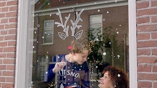 Miniatura 6 de edding Marcador de tiza 4095 - blanco - 1 bolígrafo de tiza - punta redonda de 0.079-0.118 in - pluma de limpieza húmeda de punta media para