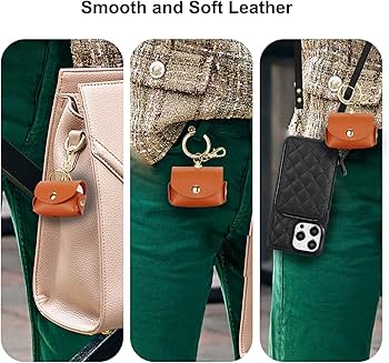 Amazon.com: Bocasal A Multi Slots Crossbody Wallet Case for iPhone