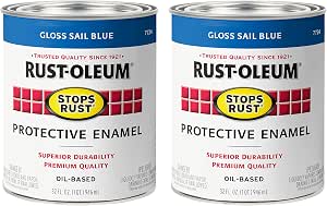 Rust-Oleum Stops Rust Brush On Protective Enamel Paint, Gloss Sail Blue