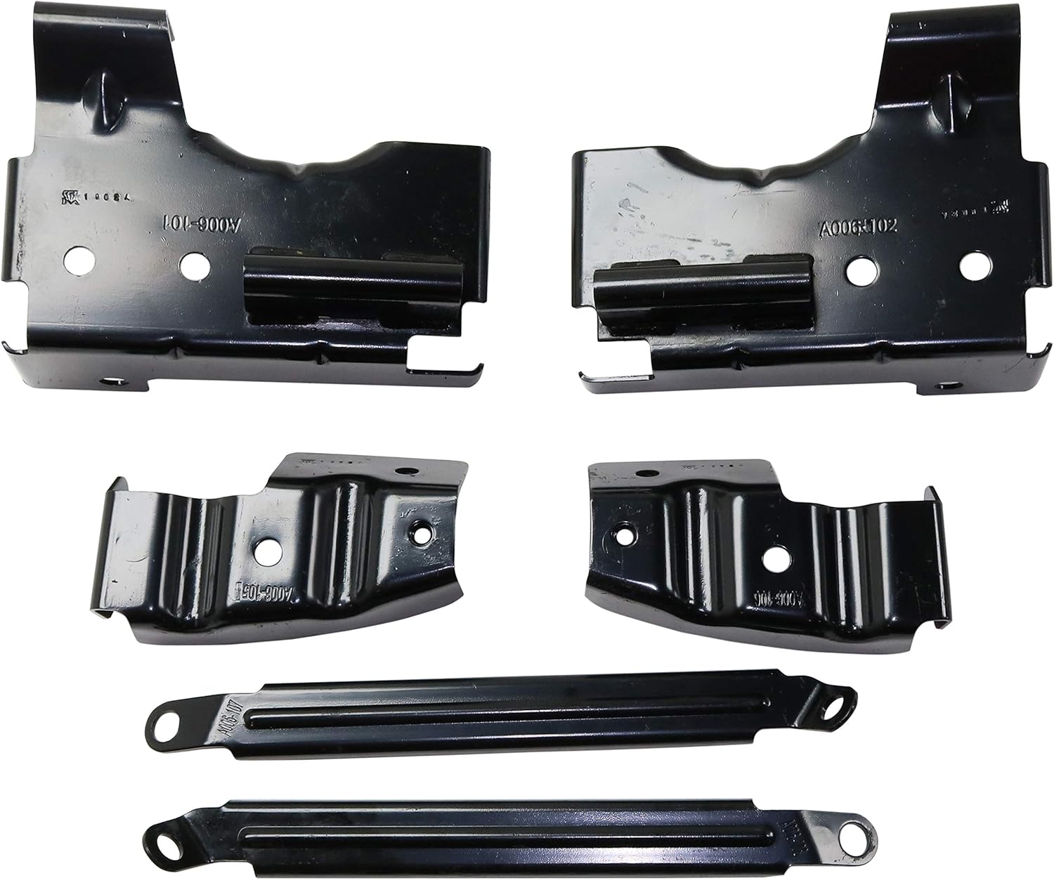 Garage-Pro Front Bumper Bracket Set For GMC Sierra 1500 2003-2006, Sierra 2500 2003-2004, Sierra 2500 HD, Sierra 3500, Driver and Passenger Side, Old Body Style
