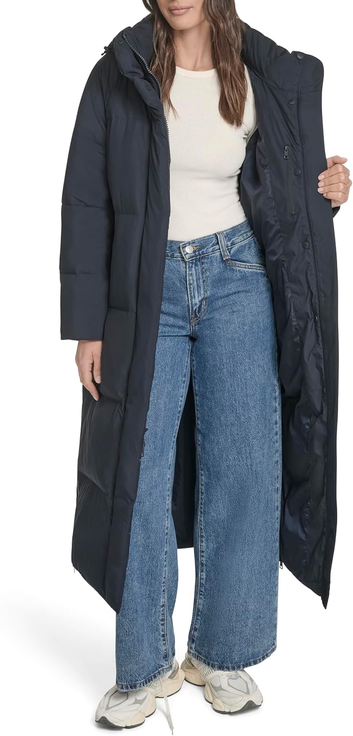 Levi's Women's Cloud Puff Hooded Extra Long Puffer Jacket