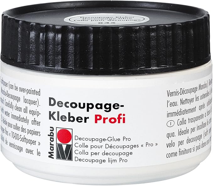 Marabu 11420013848 Transparenter Decoupage Kleber Profi, 250 ml Dose