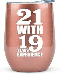 de 40 anos femininos exclusivos 340 g 21 com 19 anos de experiência, presentes de vinho, de 40 anos para mulheres, decorações de aniversário de 40