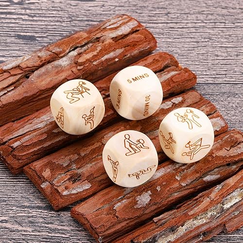 Miniatura 7 de 4 piezas de idea de cita nocturna, regalo de aniversario, para pareja, dados traviesos para él, su novio, novia, cumpleaños, decisión, marido,