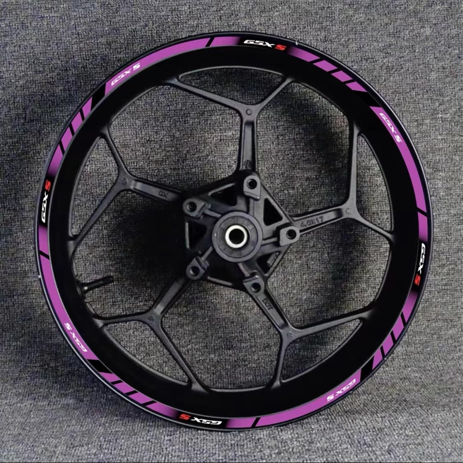 Motorcycle Wheel Rim Hub Decal Decoration Set for Suzuki GSX-S750 GSX750S GSXS750 Gsxs 750 S750(Color11)