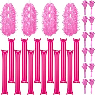 36 Pcs Cheerleading Pom Poms Thunder Sticks and Hand Clappers