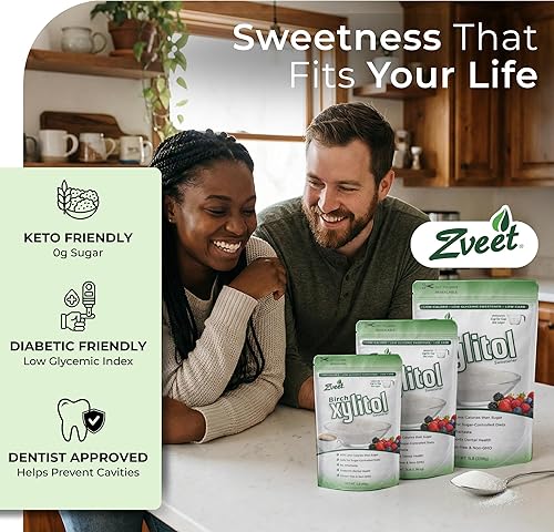 Miniatura 7 de Zveet Birch Xylitol Sweetener | Keto Friendly, Non GMO Low Carb & Calorie Natural Sweetener Sugar Substitute | Kosher & Made in the USA | 5 Pound