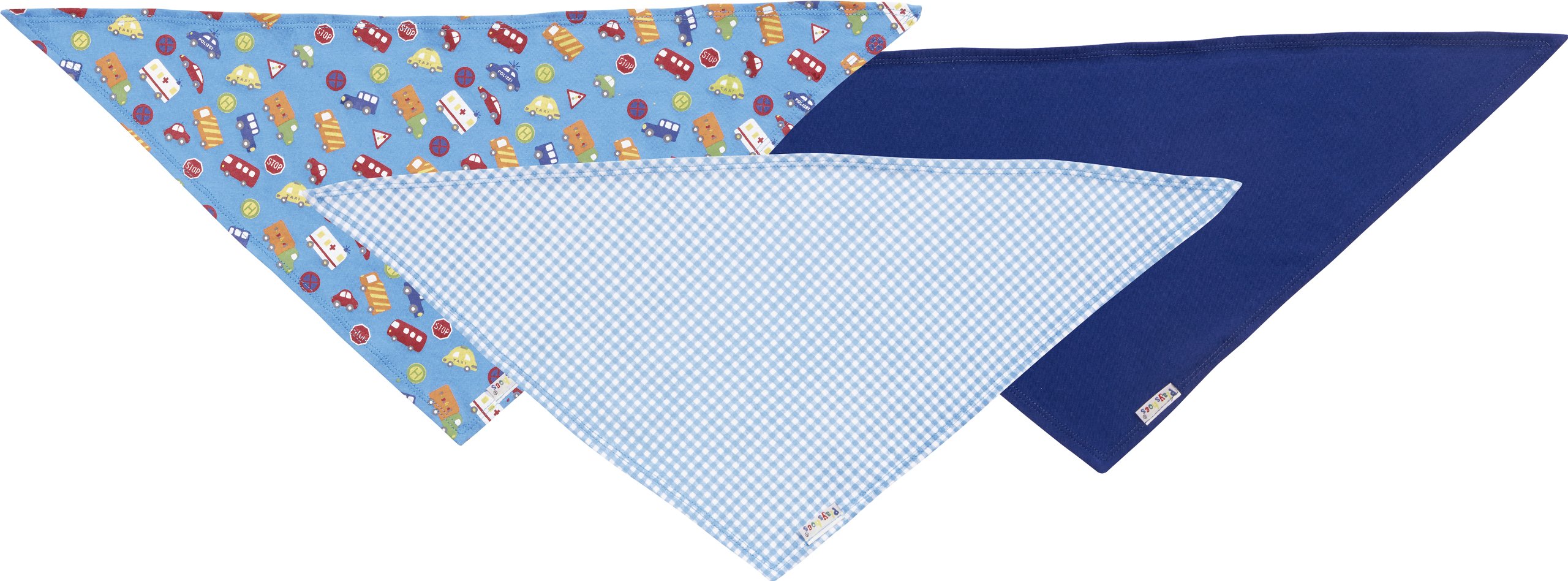 Playshoes Unisex Baby Dreieckstuch 3erpack Halstuch