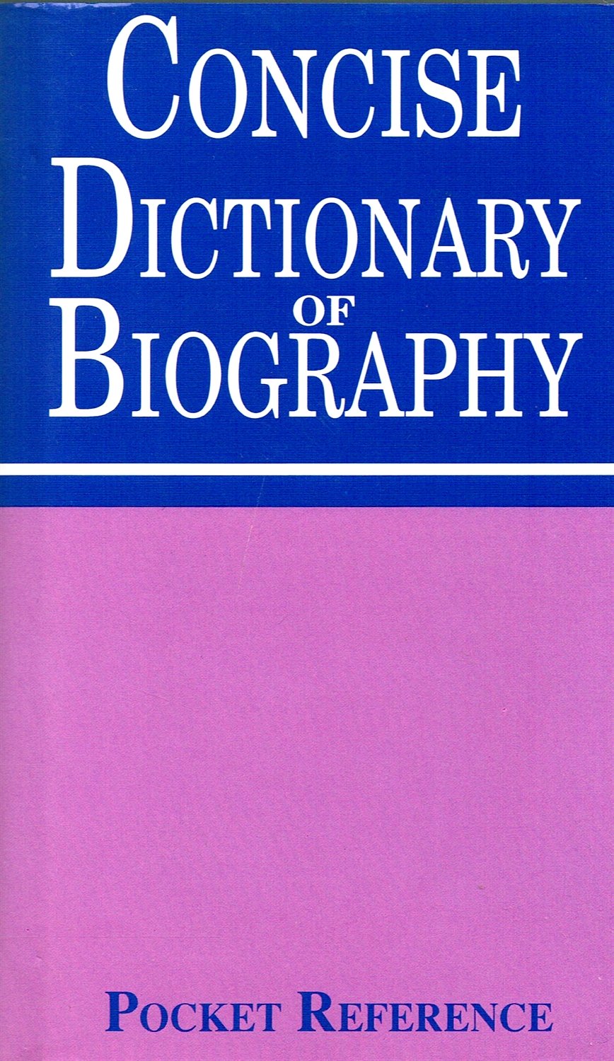 Dictionary of Biography (Pocket Reference)
