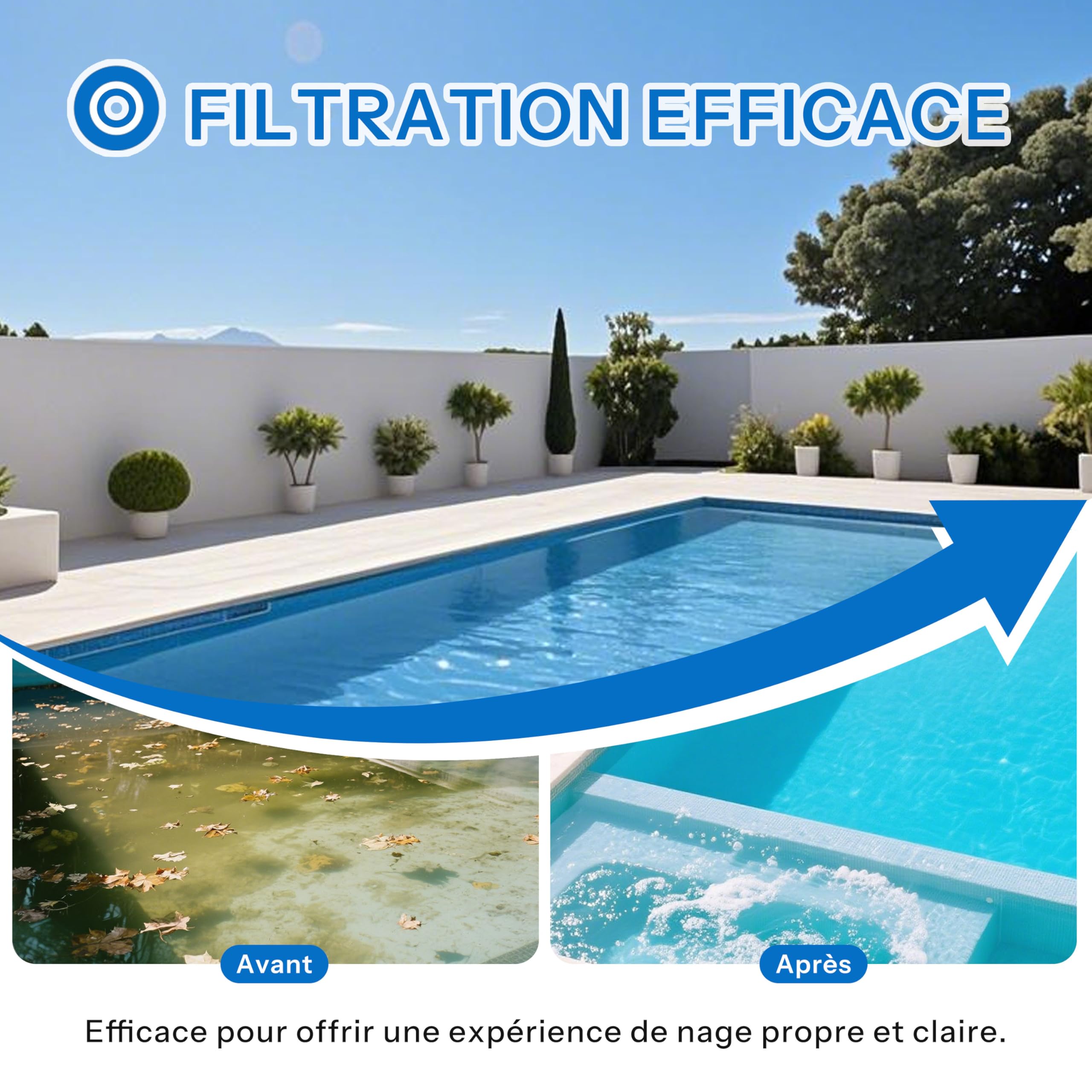 Cartucho de filtro compatible con Weltico C5 para piscina, 1 paquete