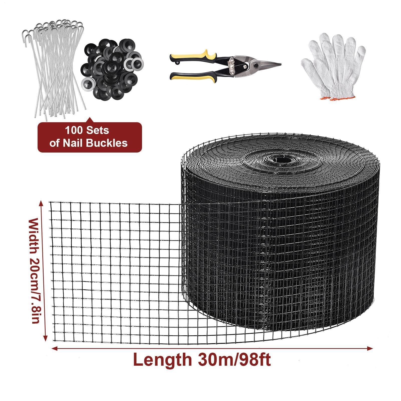 Rete Antipiccioni Pannelli 30m Zincata con 100 Clip Fissaggio