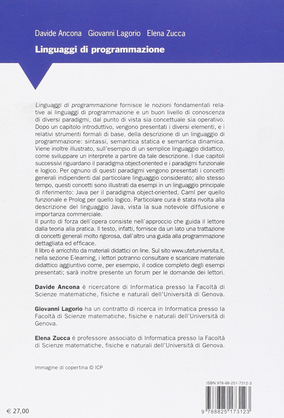Linguaggi di programmazione