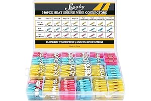 Sopoby Heat Shrink Terminal Kit: 540PCS Marine Grade Wire Connectors
