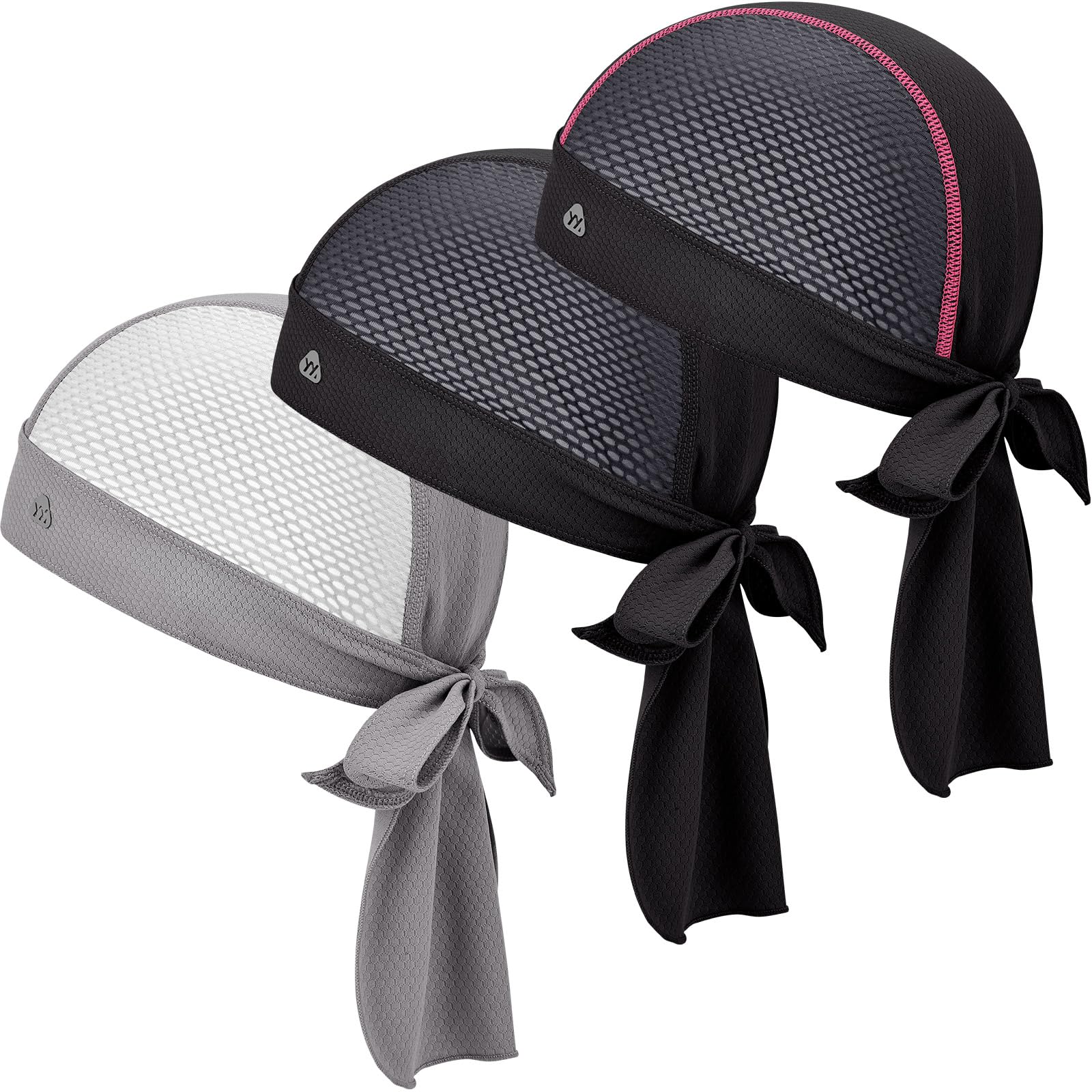 YANIKY Sports Bandana Cap UV Schutz Atmungsaktive Kopftuch Herren Damen Schnelltrocknend Durag Unter Helm Für Sommer Outdoor Sportarten Laufen