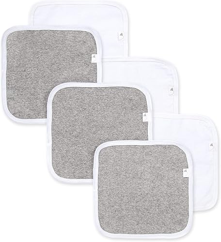 Burts Bees Baby Paños de baño toalla de punto absorbente súper suave 100 algodón orgánico gris jaspeado