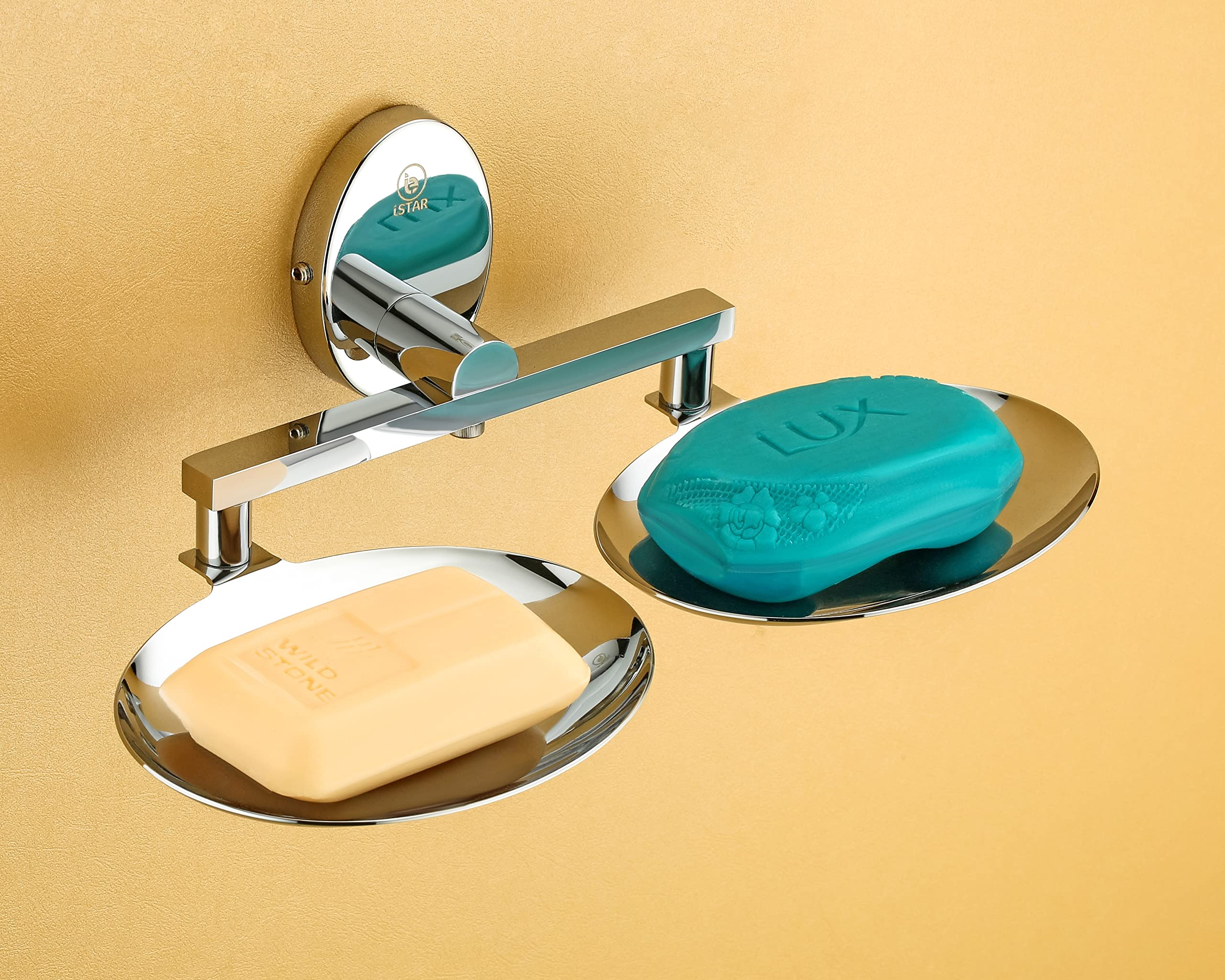 iSTAR Anti Rust Stainless Steel Corrosion-Free Double Soap Holder Soap Stand Bathroom Soap Stand (B09GNT8KCF) Amazon Price History, Amazon Price Tracker