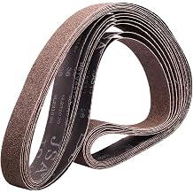2 x 72" Sanding Belt, 36 Grit Baked Aluminum Oxide Metal Sanding Belt, 2 x 72 Belt Sanding Belt, for Metal Polishing, 6 Pack 2x72 Inch, 36 Grit