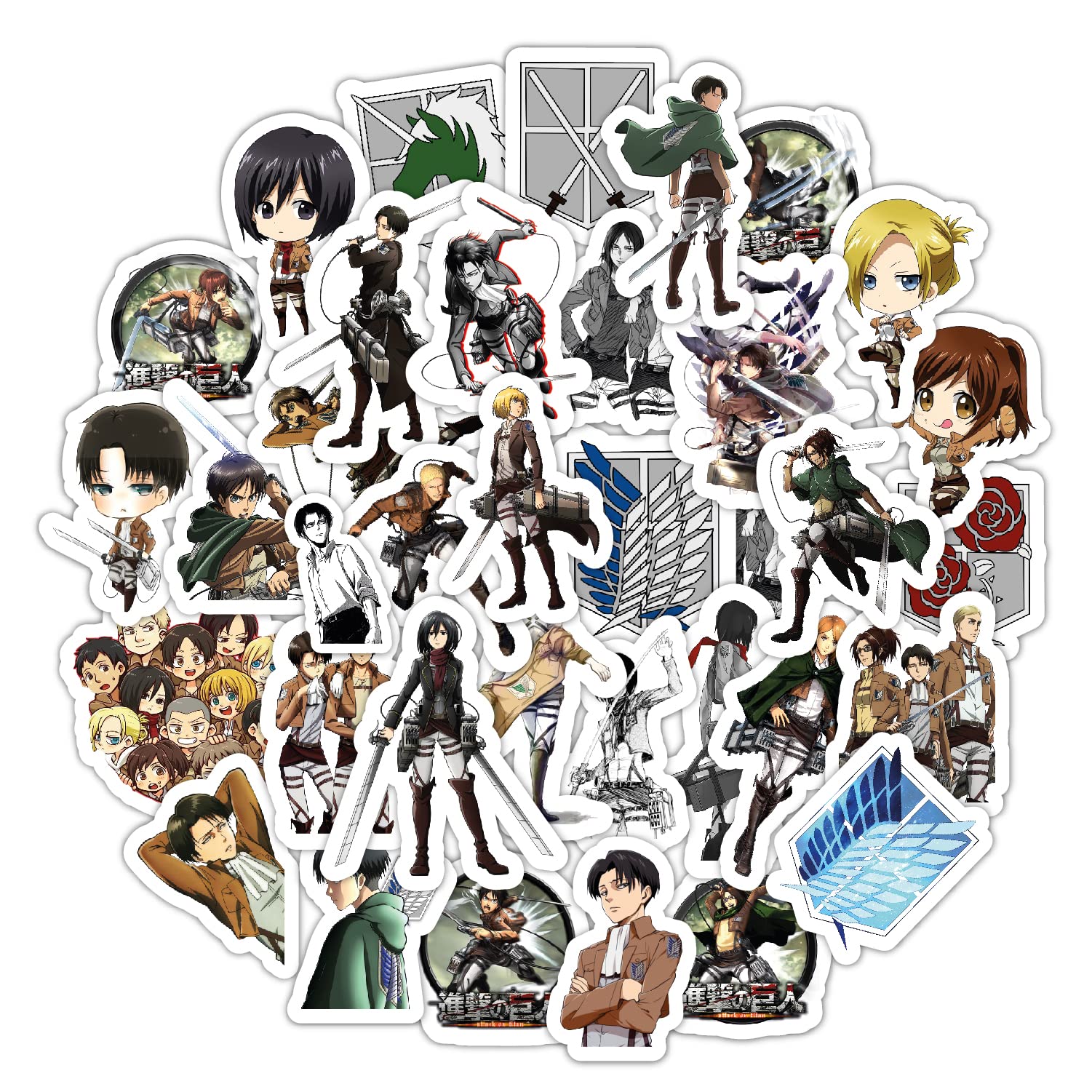 Anime Waterproof Sticker for Phones - Pack of 4