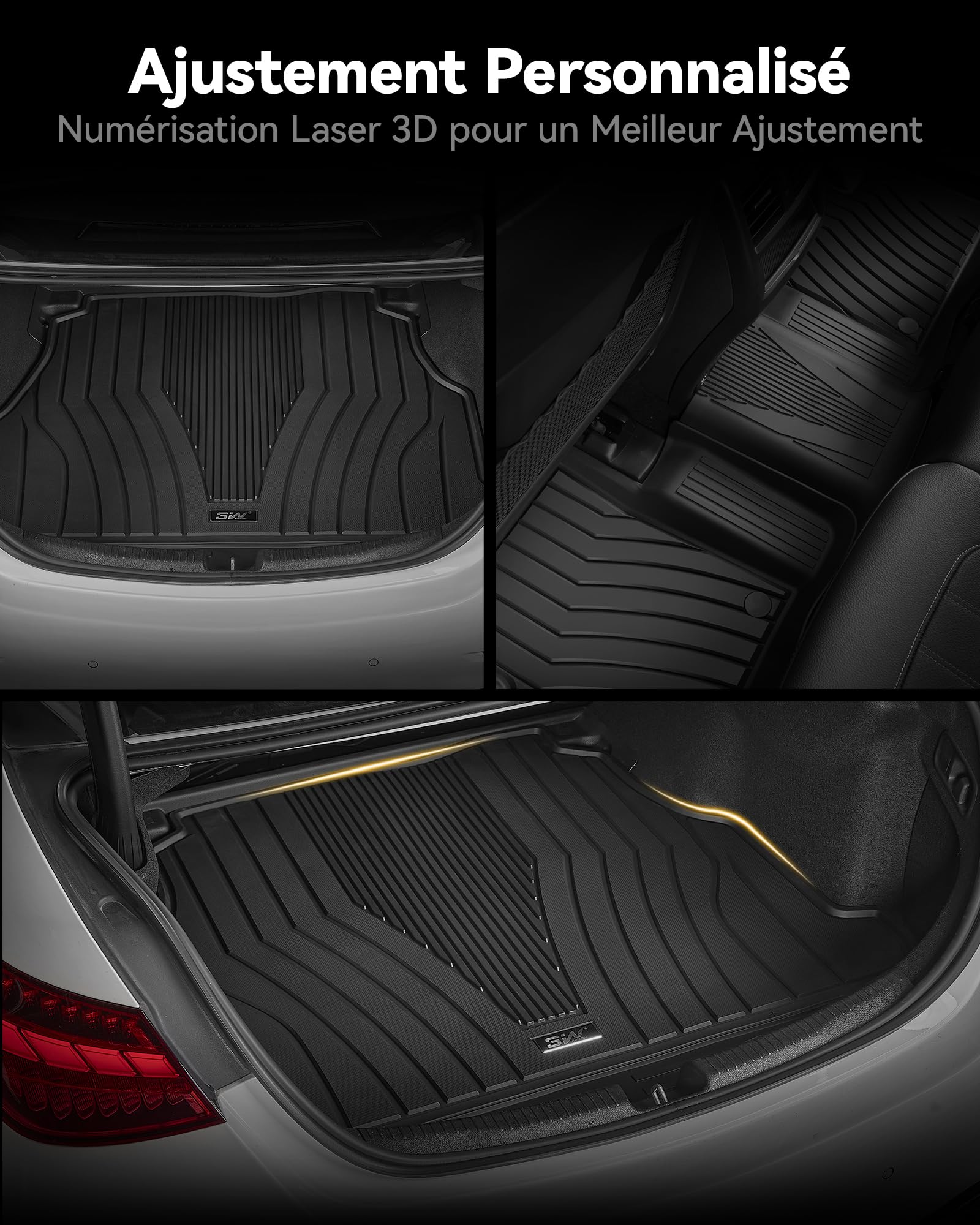 3W Tapis de Sol pour Benz GLB X247 2020-2026