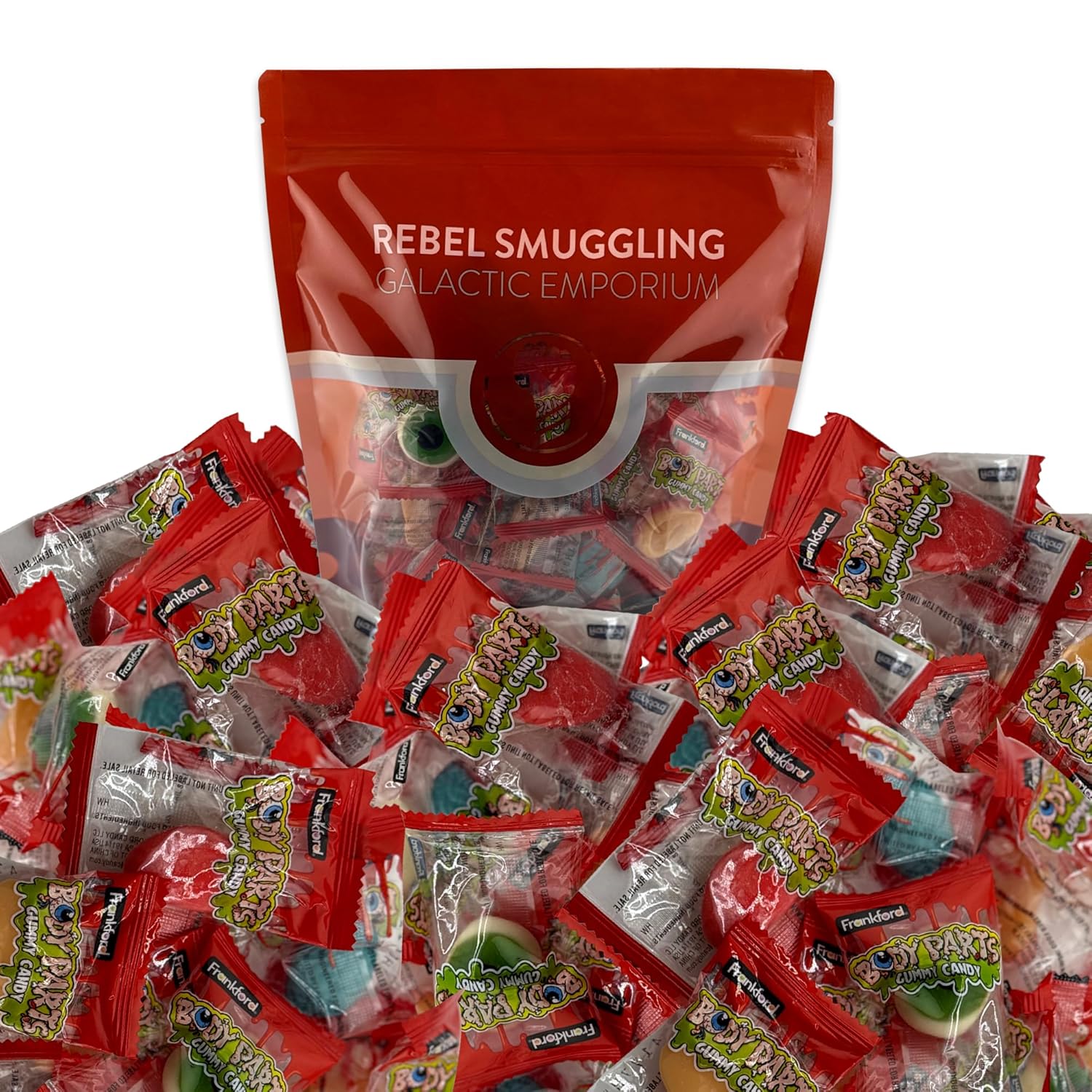 Halloween Gummy Body Parts Candy Bulk 2LB Bag by Rebel Smuggling Galactic Emporium