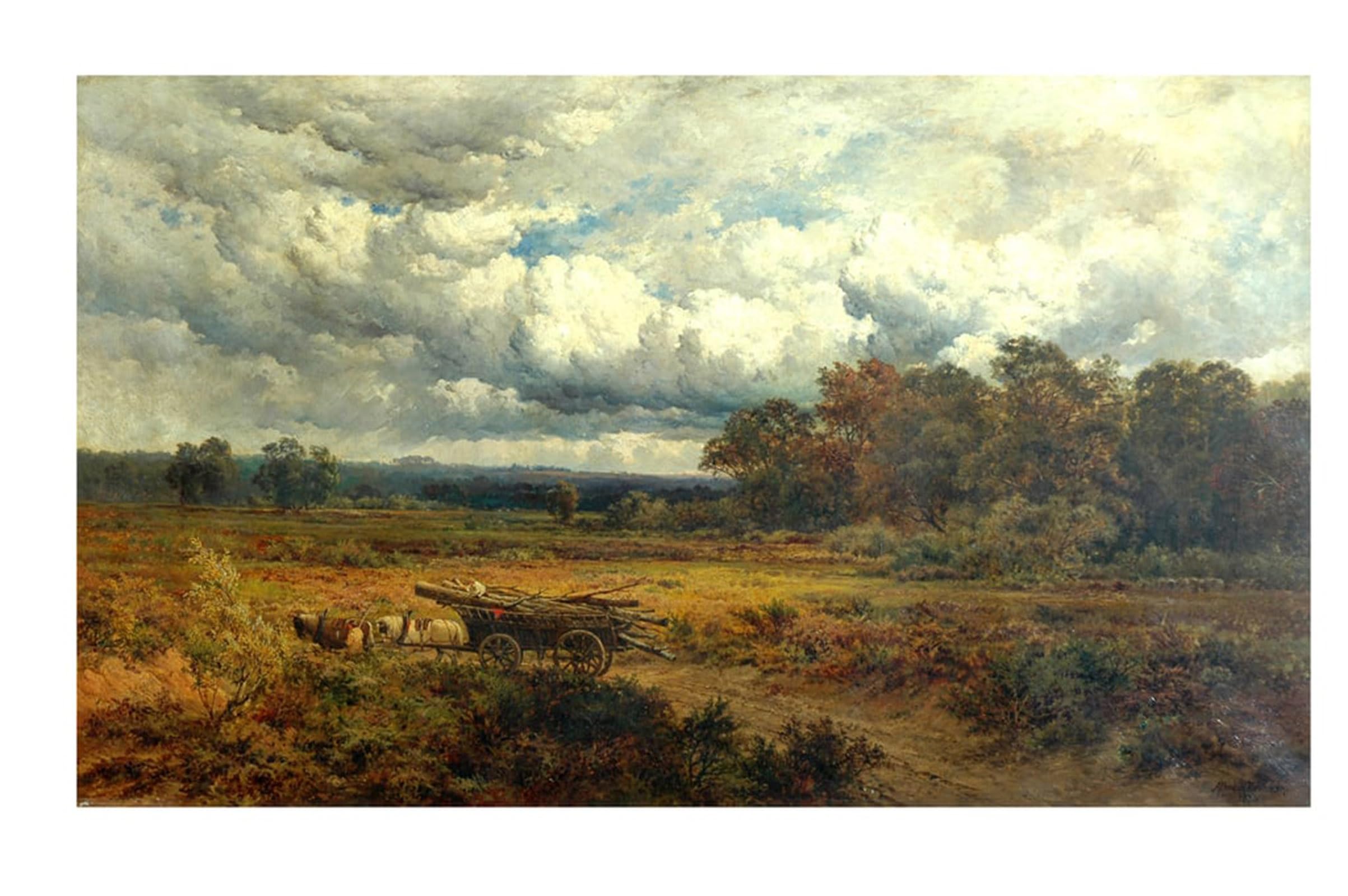 ARTXLXXBN Famous Print Painting Colorful Art Print September by Alfred De Breanski Canvas Art Decorations for Home Decor 60x90cm