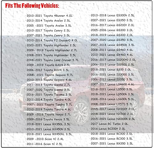 Miniatura 2 de OYEAUTO Conjunto de tapa de filtro de aceite 15620-31060 917-016 compatible con Toyota Lexus Scion Avalon Camry Highlander RAV4 Sienna Tacoma Venza
