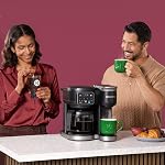 Keurig K-Duo cafetière à portions individuelles et carafe, technologie MultiStream, réservoir de 72 oz (Gen 2) | Technologie Multistream, prépare des dosettes K-Cup et du café moulu, préparation à glace, fort et extra chaud, tasses de 6 à 12 oz, carafe de 6 à 12 tasses