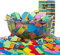 Vista 24 de Ultimate Confetti, Confeti biodegradable marrón – Confeti rectangular de papel de seda aleteado para uso en cañones y lanzadores – Confeti del Día