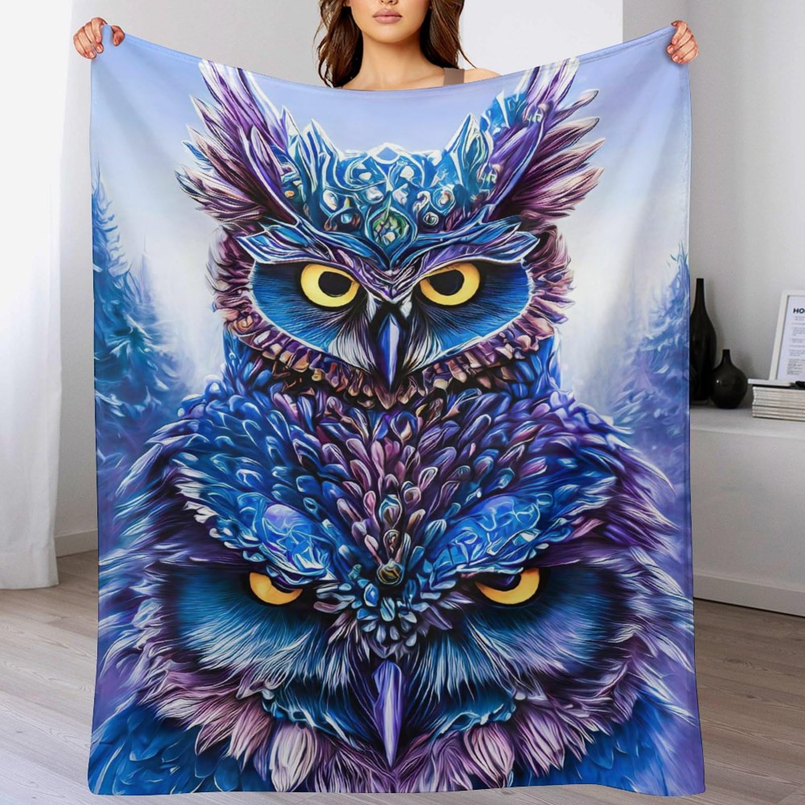 Couverture hibou pour canapé : profitez de soirées cocooning chaleureuses en famille