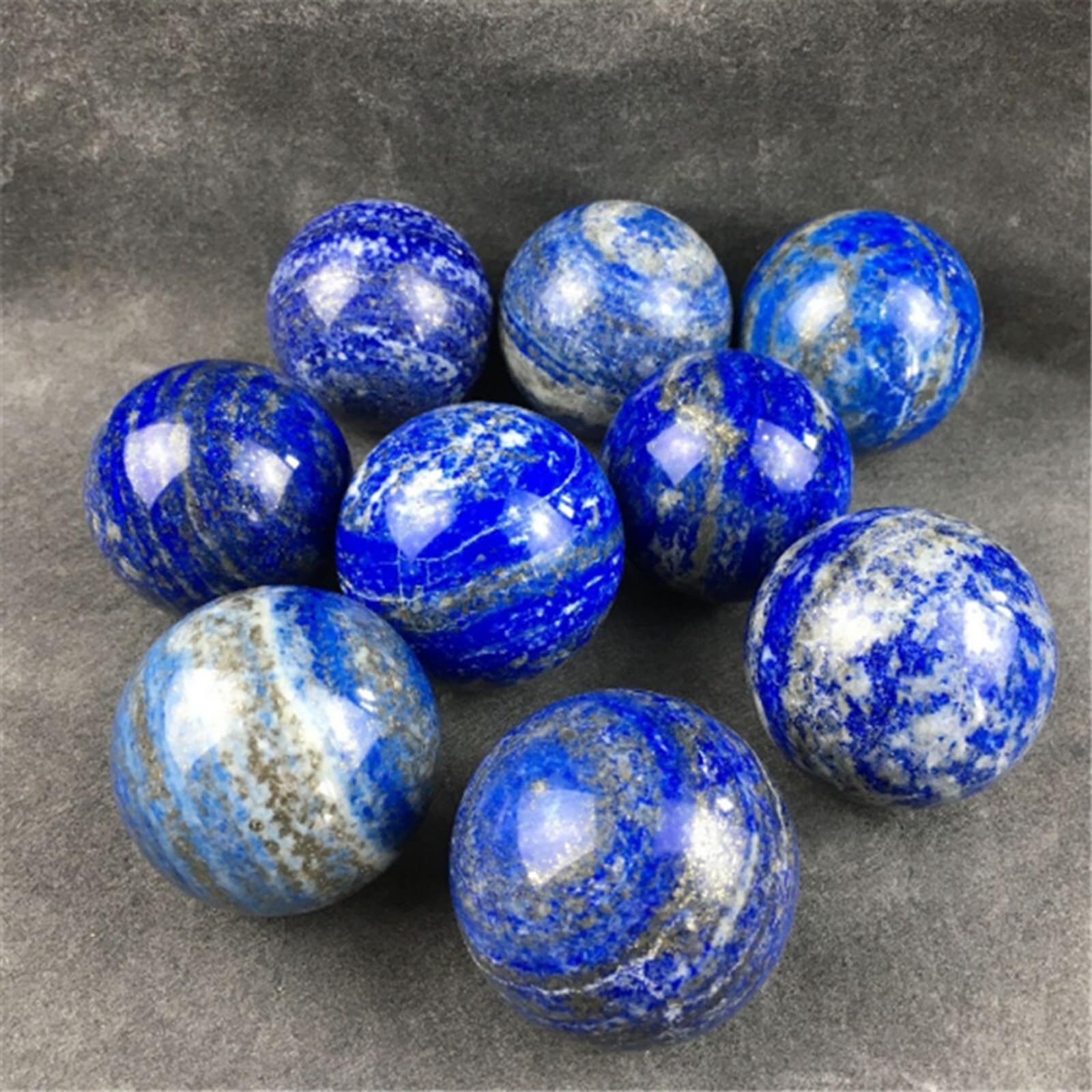 Sfera di Cristallo di lapislazzuli Blu, Sfera di Cristallo Naturale, Sfera Decorativa di Roccia, Sfera da divinazione Lucida per, cartomante, Feng Shui, divinazione, Decorazioni per la casa, 70