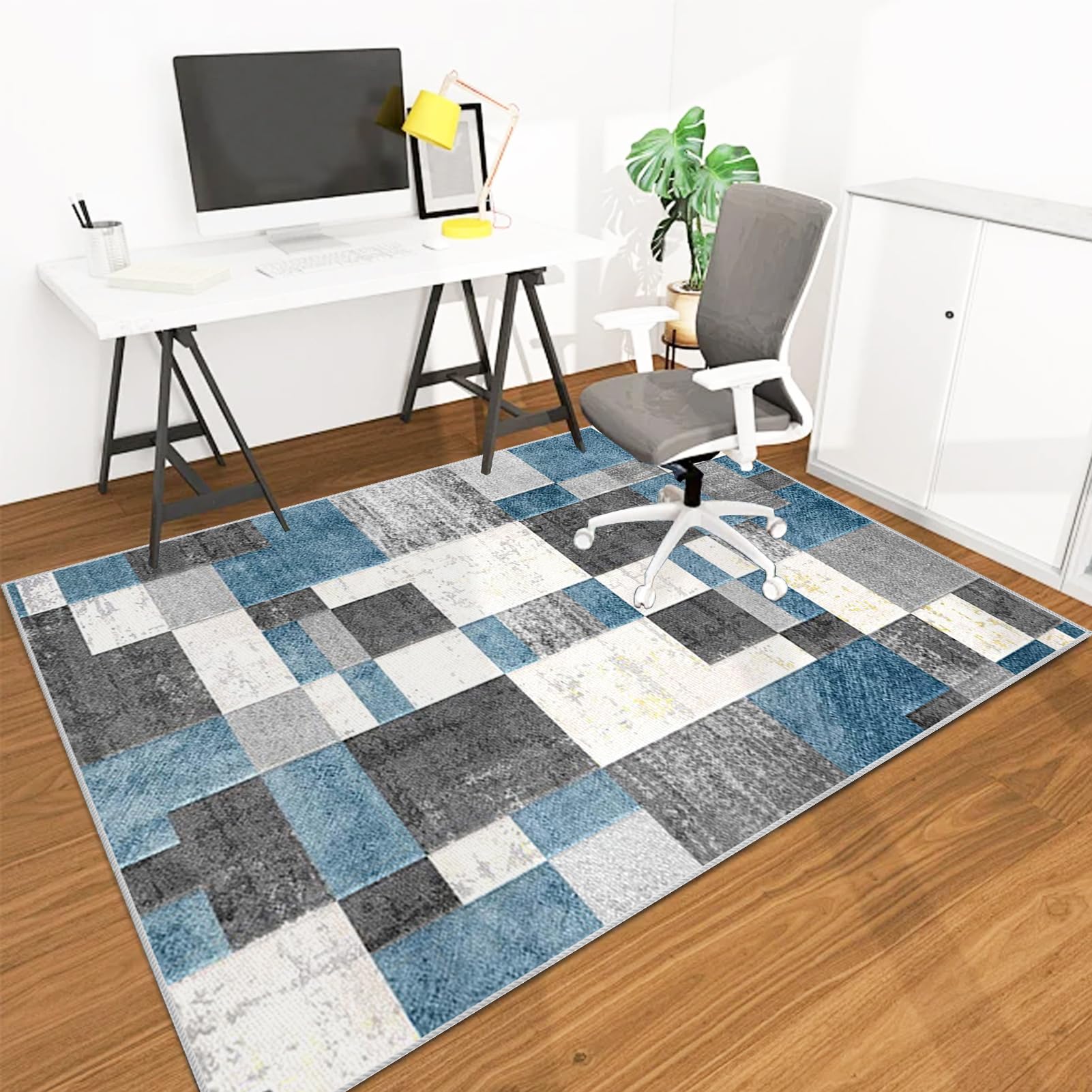 Lexqmawg Color-1188B Office Chair Floor Protector Mat, Desk Chair Mat For Low Pile Carpet, Office Chair Mat For Carpeted & Hardwood Floor, Computer Chair Mat For Rolling Chair, Hard Floor Mat Anti-Skidding 150 X 180 Cm