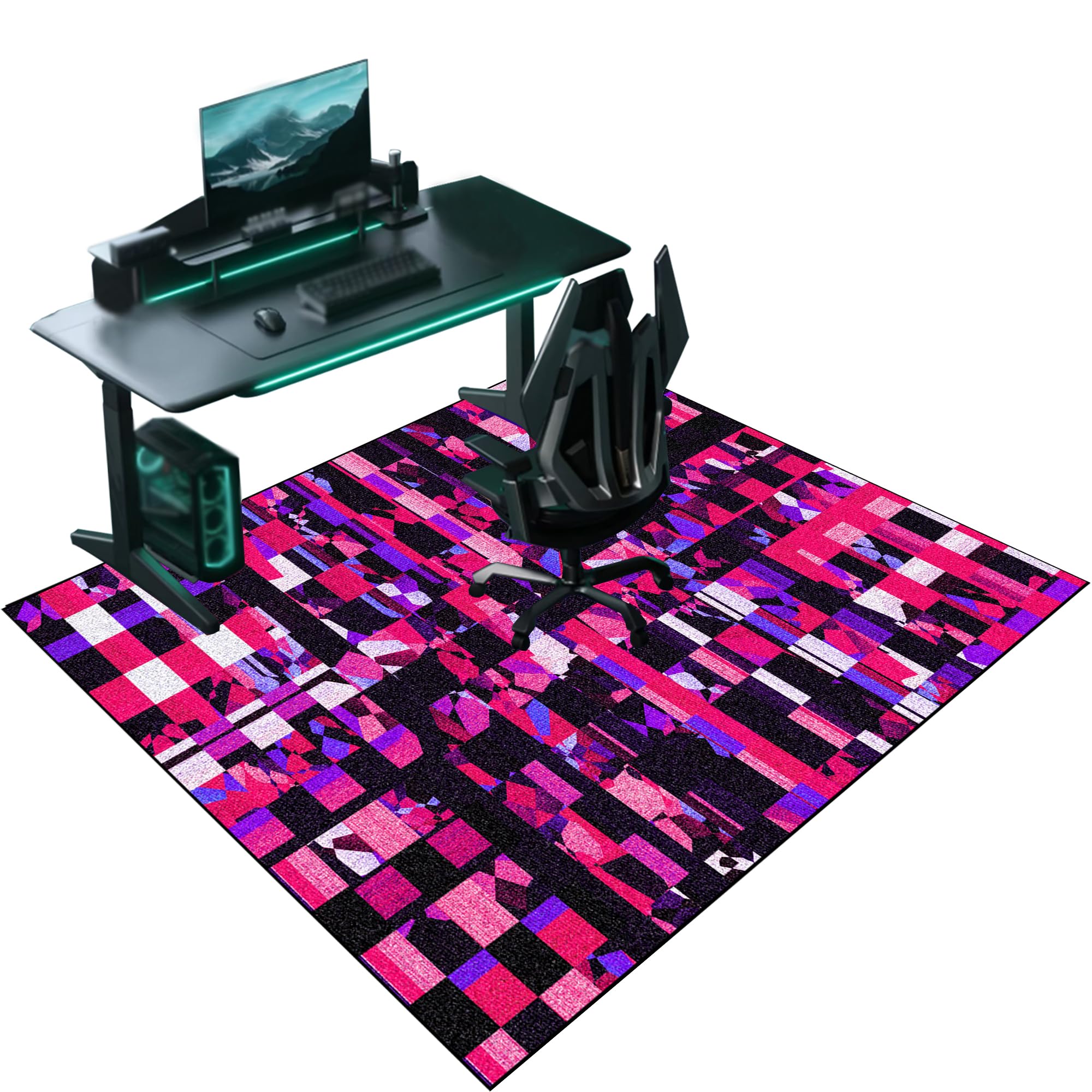 Tapis protection sol antidérapant pour chaise de bureau et carrelage