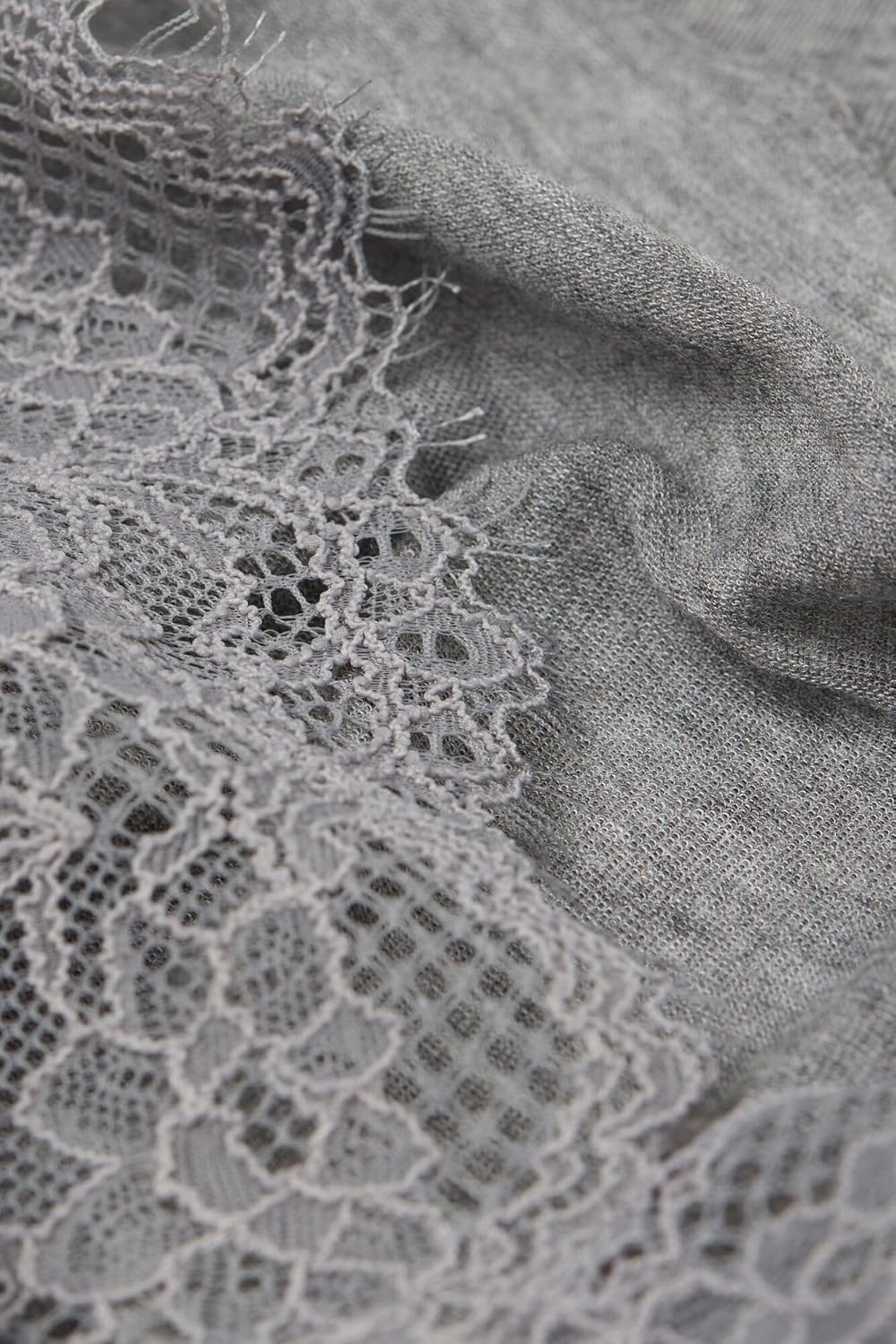 Intimissimi Woman's Sheer Ultralight Cashmere Lace Long Sleeve Shirt - Image 6