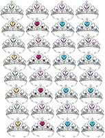 Vista 8 de S & E TEACHER'S EDITION Juego de corona de tiaras de 16 piezas, disfraz de princesa, regalos de fiesta de cumpleaños, accesorios para cumpleaños