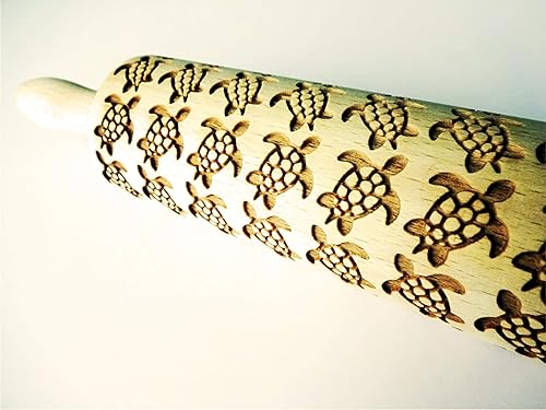 Miniatura 6 de DEEP OCEAN EMBOSSING ROLLING PIN LASER ENGRAVED WITH DEEP OCEAN SYMBOLS GIFT FOR FRIEND