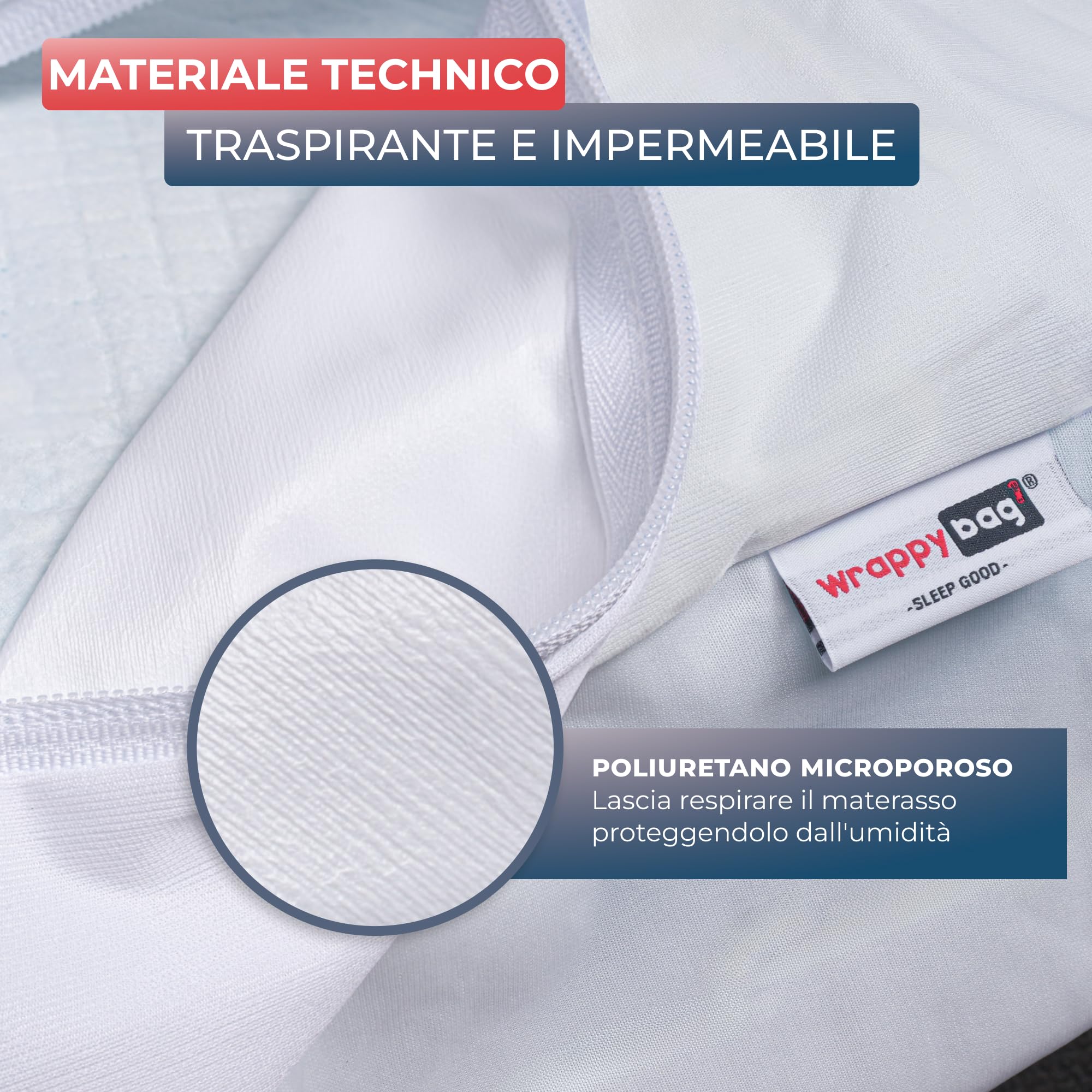 Coprimaterasso Impermeabile Antiacaro E Anticimice – Fodera 160x200, Senza Chimica, Traspirante, Adatta A Materassi Fino A 25 Cm – 15 Misure Disponibili
