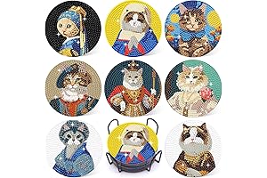 Puraikcmi 8PCs Diamond Painting Coasters Kits Set: Unleash Your Inner Artist