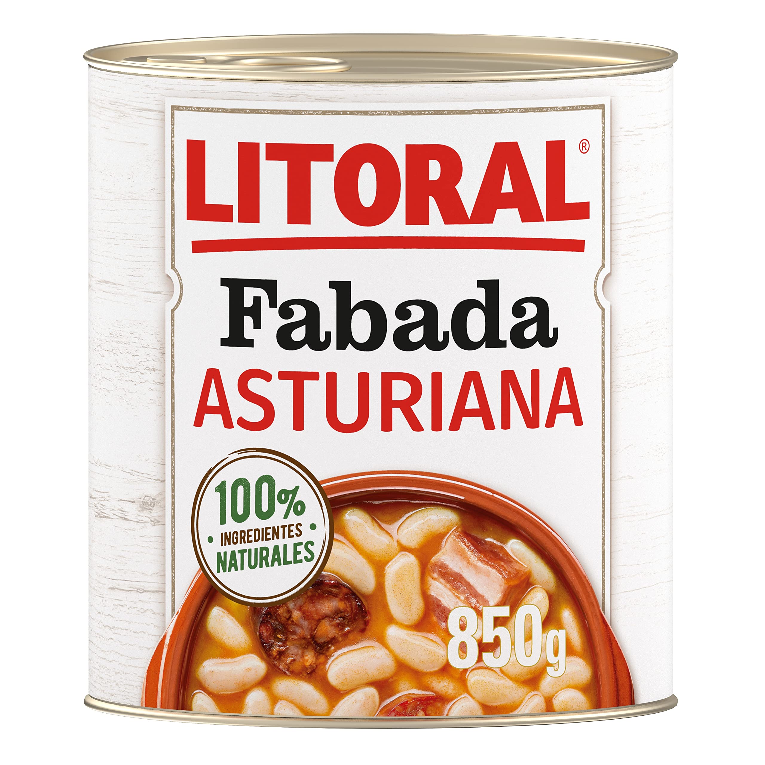LITORAL Fabada Asturiana Plato Preparado Sin Gluten 6x850g
