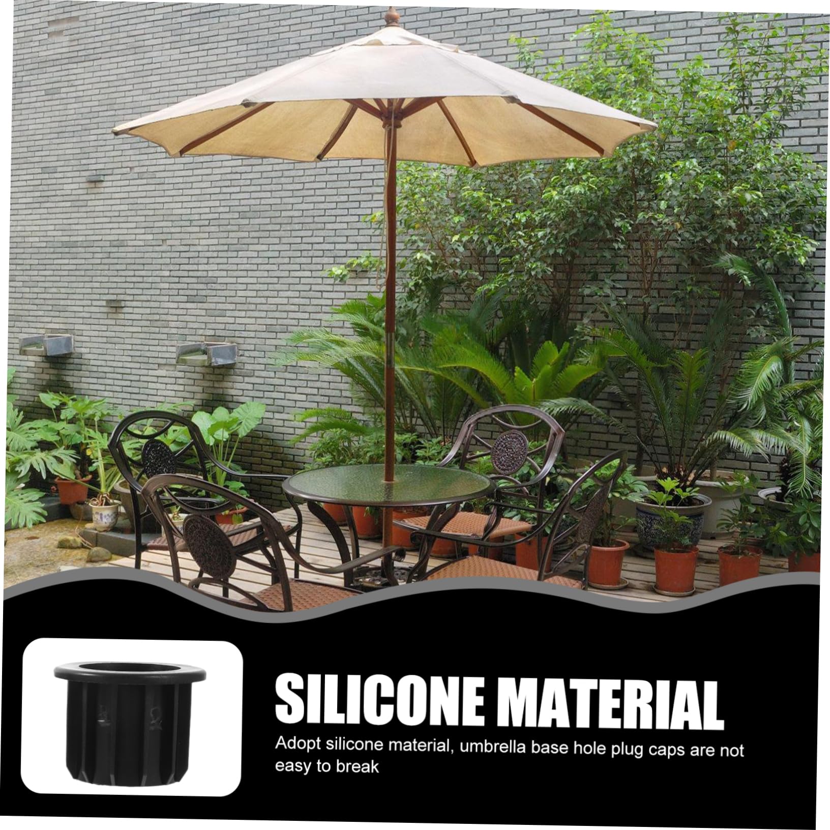 Abaodam 1Set Outdoor Umbrella Base Stand Replacement Parts Umbrella Holder Caps for Stable Patio Umbrella Poles Compatible with Various Durable and Weather Resistant