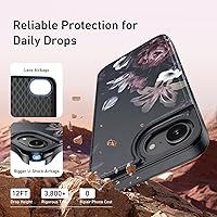 Vista 100 de LETO para iPhone 15 Pro Funda tipo cartera - Tapa tipo folio con patada - Diseños de moda - Tarjetero - Funda protectora para mujeres y niñas - 6.1