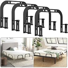 DELLAN Mattress Slide Stopper, 4 Pack Non-Slip Gripper Retainer Bar
