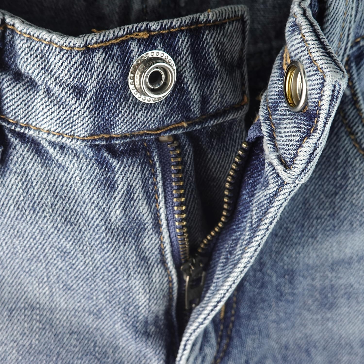 KIDSCOOL SPACE Baby Little Big Boys Denim Shorts,Elastic Waistband Inside Ripped Holes Jeans Summer Wear - Image 2